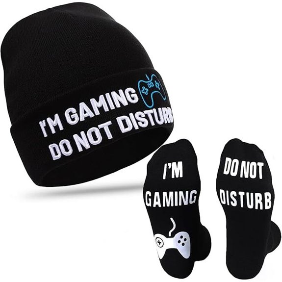 Novelty Gaming Socks Beanie Hat for Teens