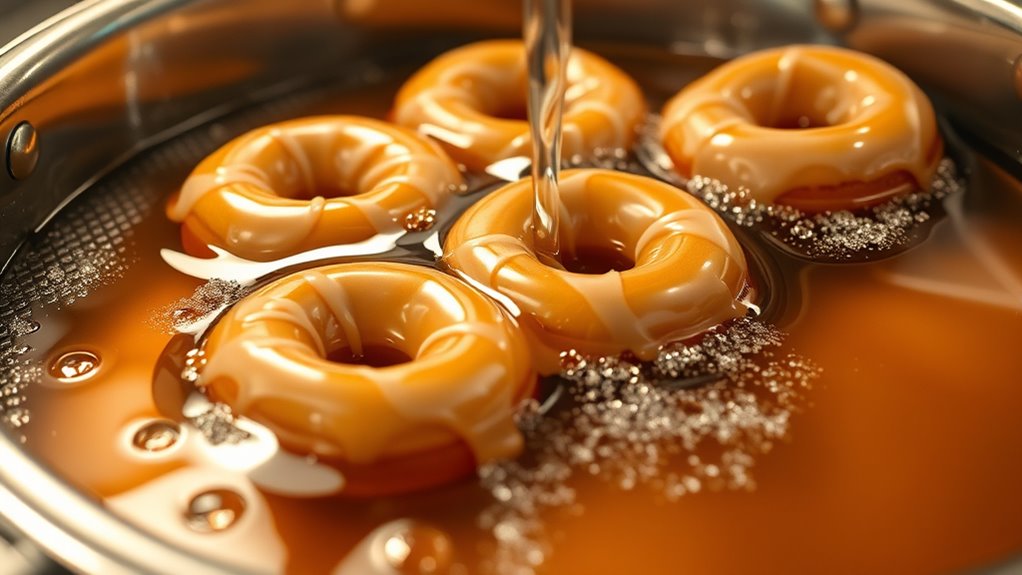 oil temperature drops when donuts added