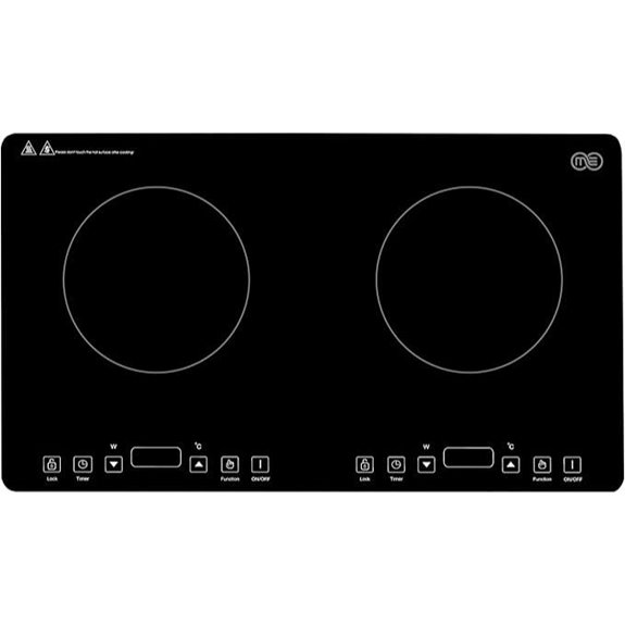 OMEO Double Induction Cooktop with Safety & Timer