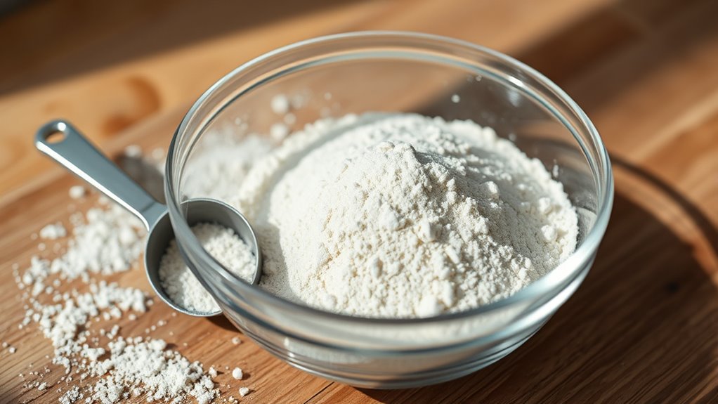 optimize flour protein storage