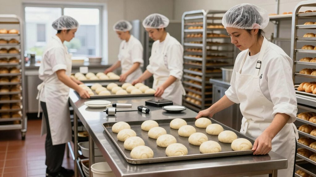 organized prepped baking workflow