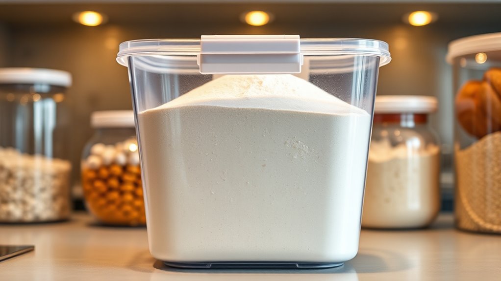 organized space saving ingredient storage