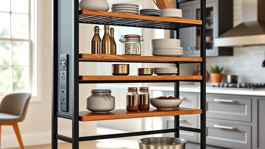 outlet placement and storage