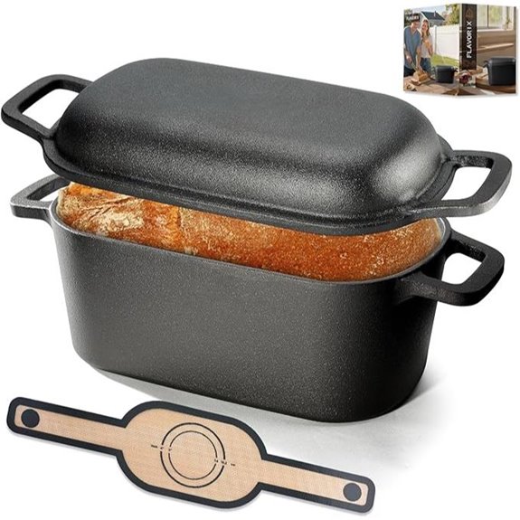 Oval Dutch Oven for Bread Baking 3.6Qt