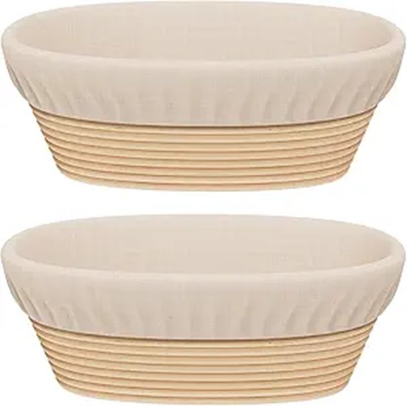 Sondiko Oval Sourdough Proofing Baskets (2 Pack)