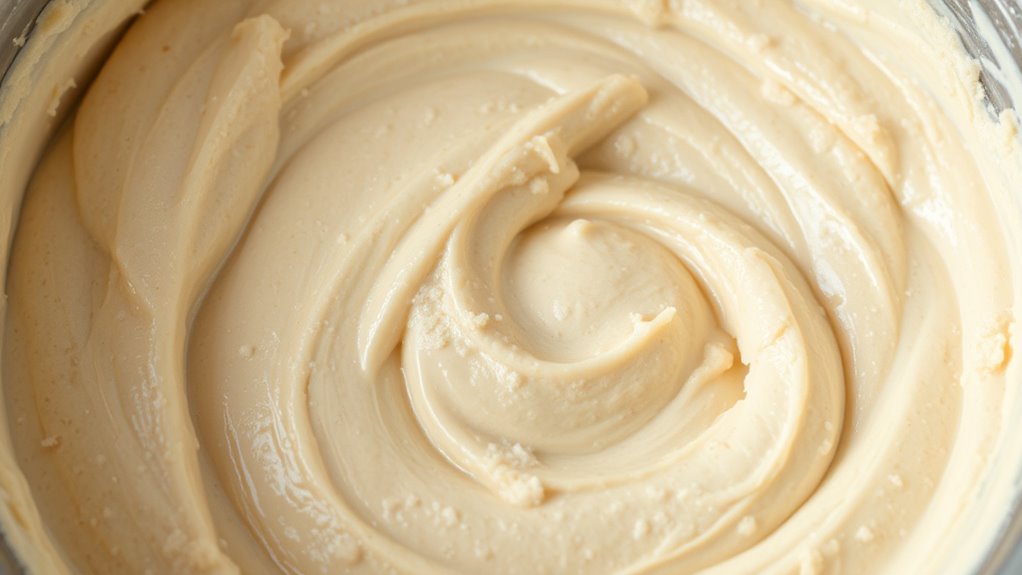 overmixing produces dense crumbs