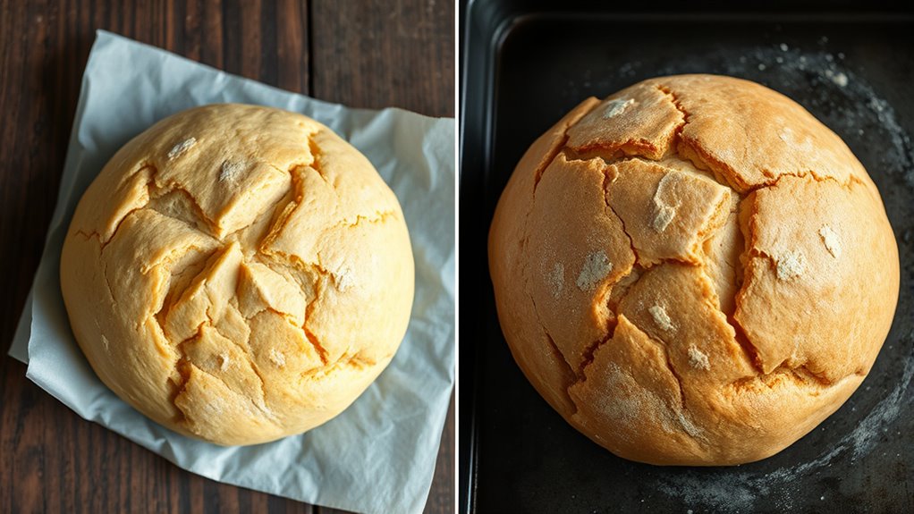 parchment enhances dough expansion