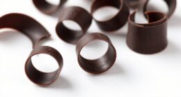 perfectly shaved chocolate decorations