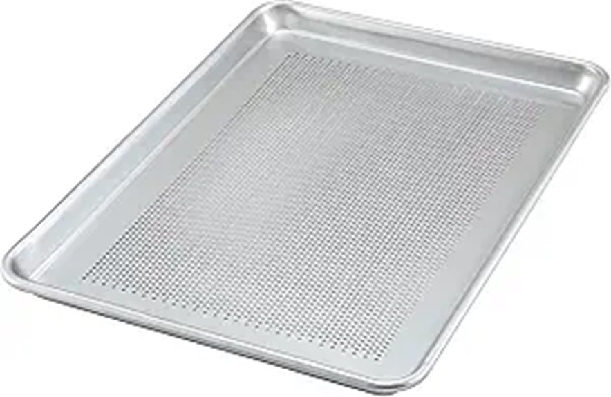 Winco 13” x 18” Perforated Aluminum Sheet Pan Half Size
