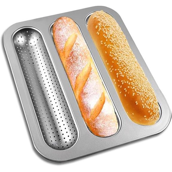 Perforated Baguette Pan Nonstick French Bread Mold