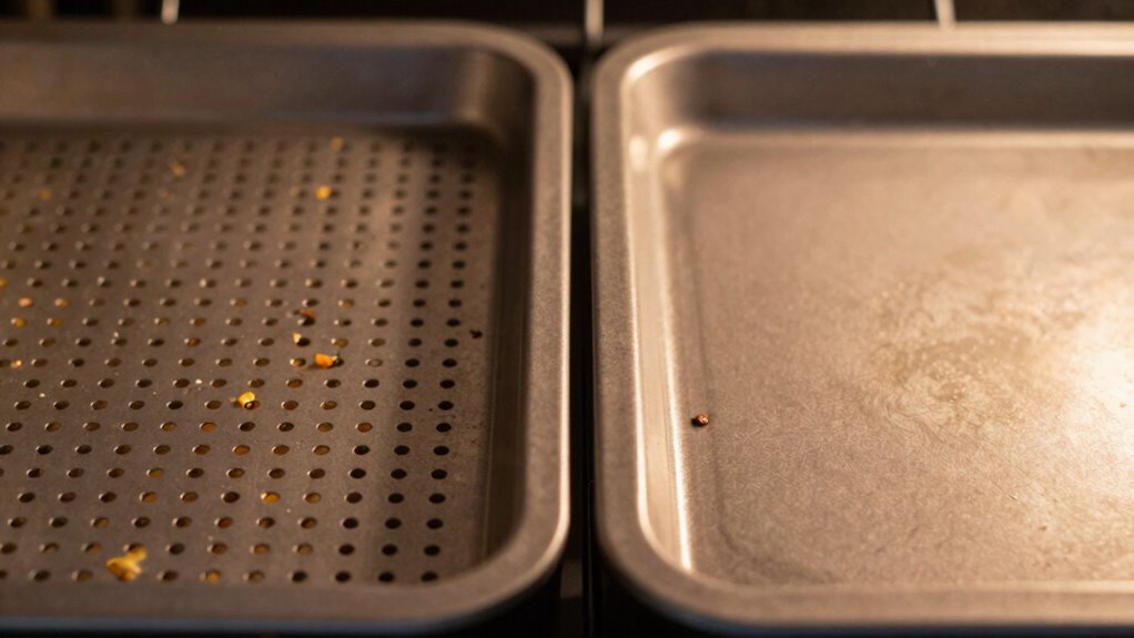 perforated vs solid trays