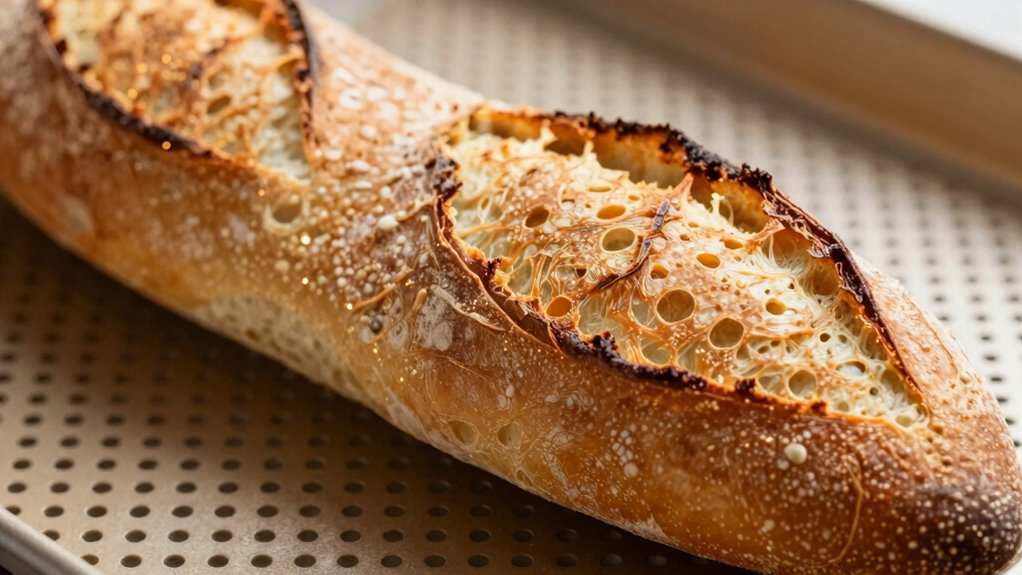 perforations improve bread crust