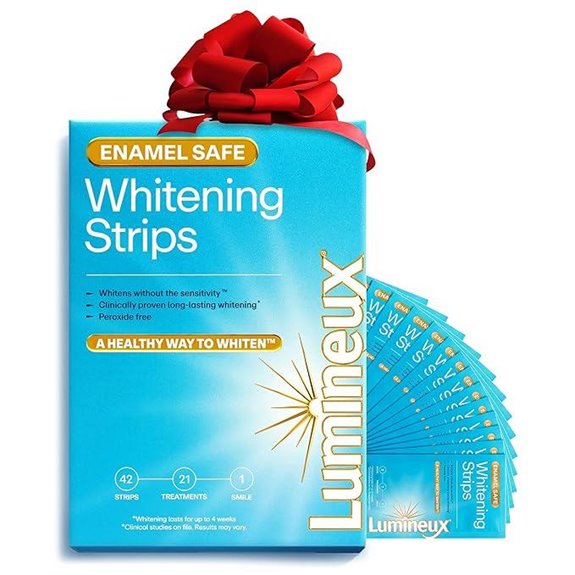 Lumineux Teeth Whitening Strips 21 Treatments Peroxide-Free