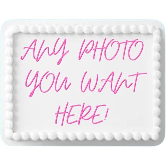 Custom Edible Personalized Cake Topper (8.5x11)