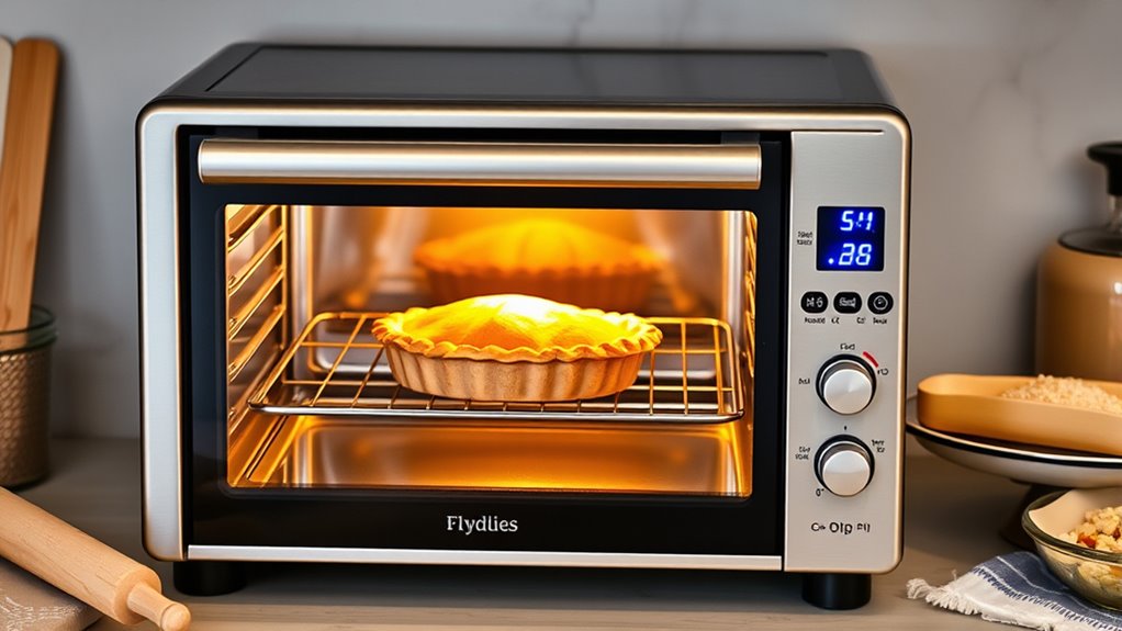 pie baking oven features