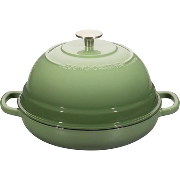 Enameled Cast Iron Dutch Oven 6 Quart Pistachio