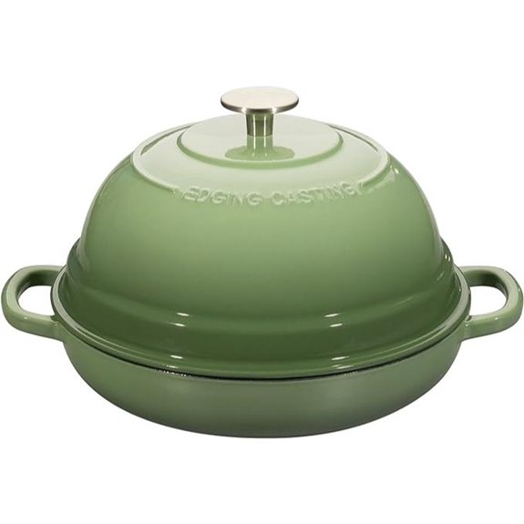 Enameled Cast Iron Dutch Oven 6 Quart Pistachio