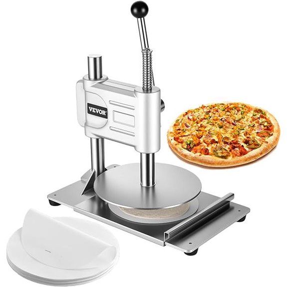 Vevor Pizza Dough Press Machine with Parchment Paper