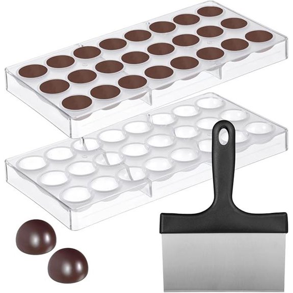 Polycarbonate Chocolate Molds with Scraper
