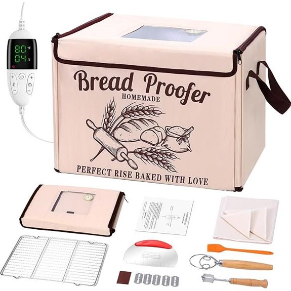 Foldable Bread Proofer with Timer and Heating