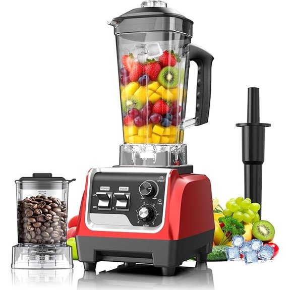 High-Power 1800W Blender for Smoothies and Ice