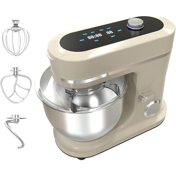 900W 8QT Stand Mixer with Bowl and Attachments
