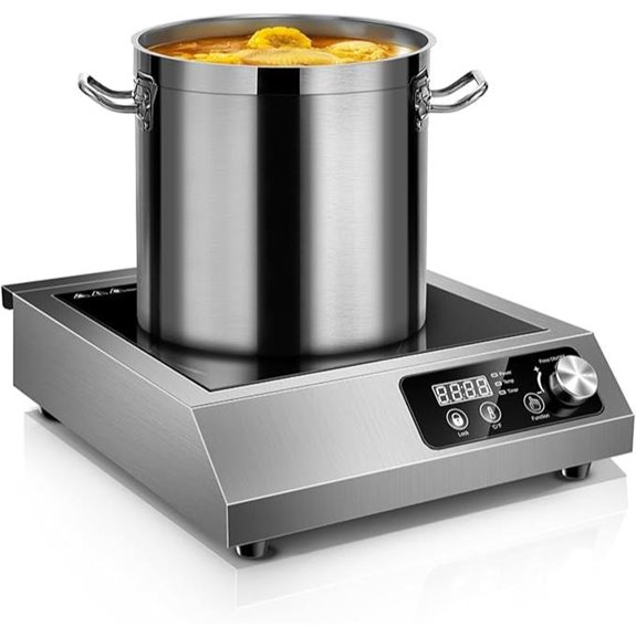 1800W Commercial Induction Cooktop with LCD Screen