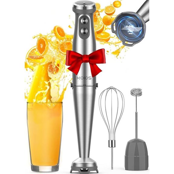 KOIOS 1000W 3-in-1 Immersion Blender with Accessories