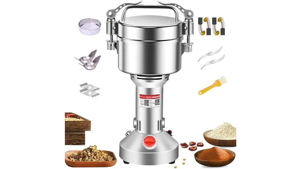 powerful stainless steel grinder