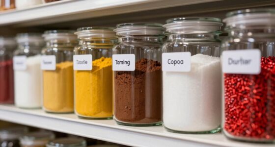 precise baking ingredient labels