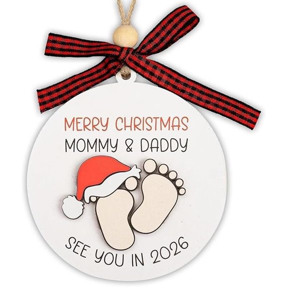 Pregnancy Ornament for Expecting Parents 2025-2026