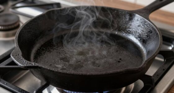 preheat cast iron safely