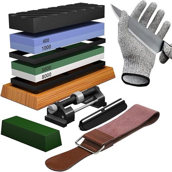 Premium Knife Sharpening Stone Kit with Accessories