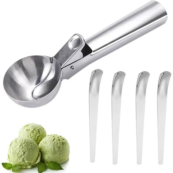 Premium Ice Cream Scoop Set with Trigger