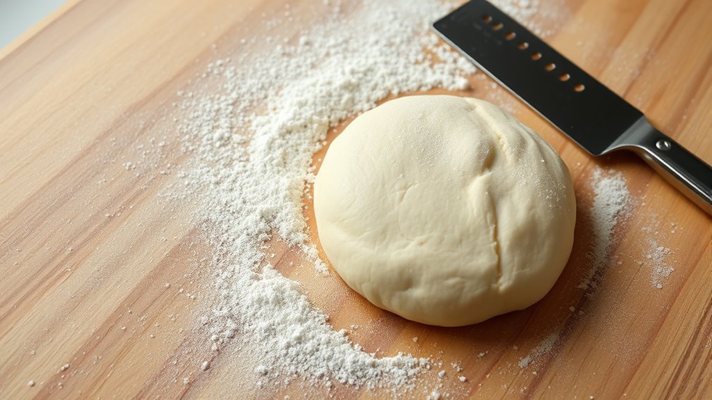 prepare surface for dough