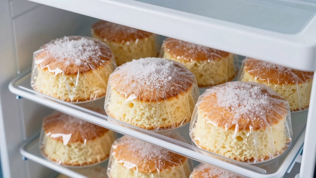 prevent freezer taste in cake