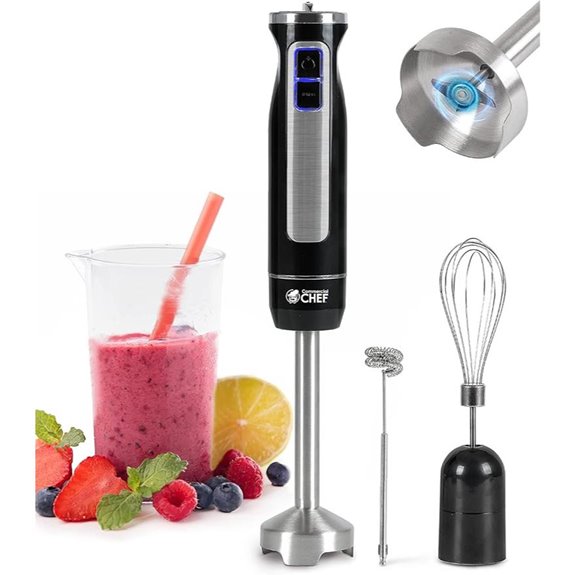 Commercial Chef Hand Blender with Attachments