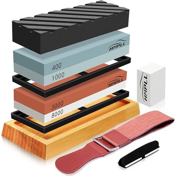 Professional Whetstone Knife Sharpening Set with Accessories