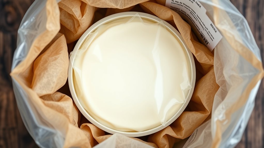 proper airtight ice cream storage