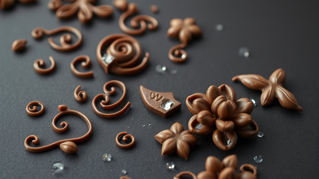 proper chocolate decoration drying