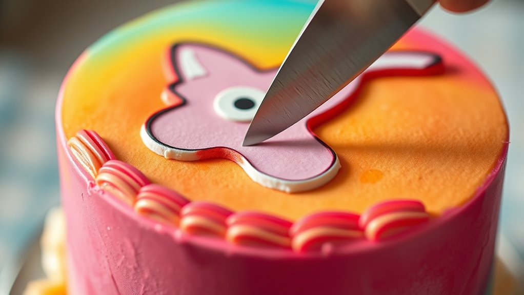 proper edible image cutting techniques