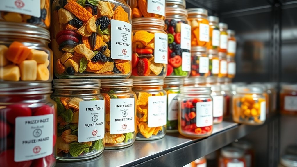 proper freeze dried food storage