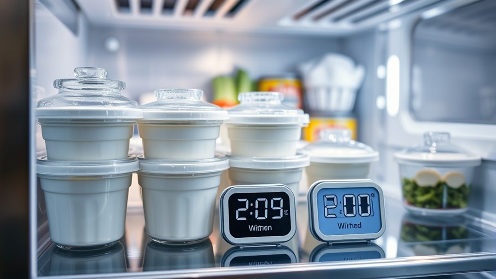 proper refrigerated dessert storage