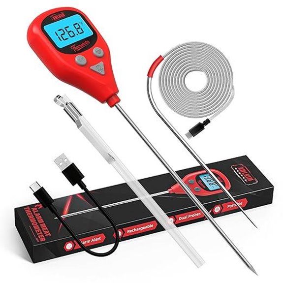 Rechargeable Digital Meat Thermometer with Probe