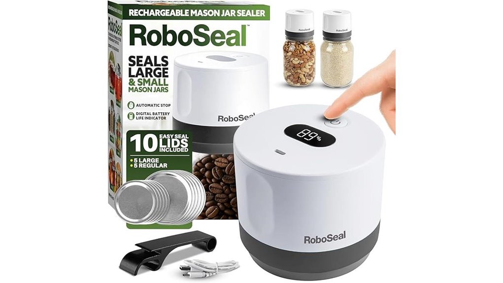 rechargeable mason jar sealer