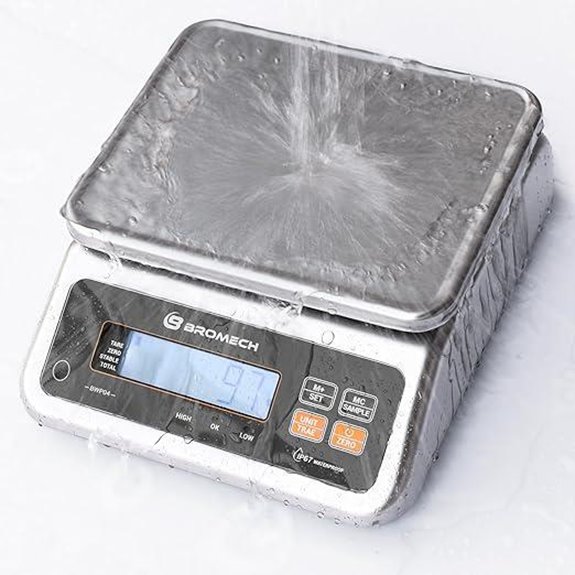 Food Scale with Rechargeable Battery and Stainless Steel Platform