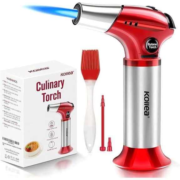 Kollea Refillable Creme Brulee Torch with Safety Lock