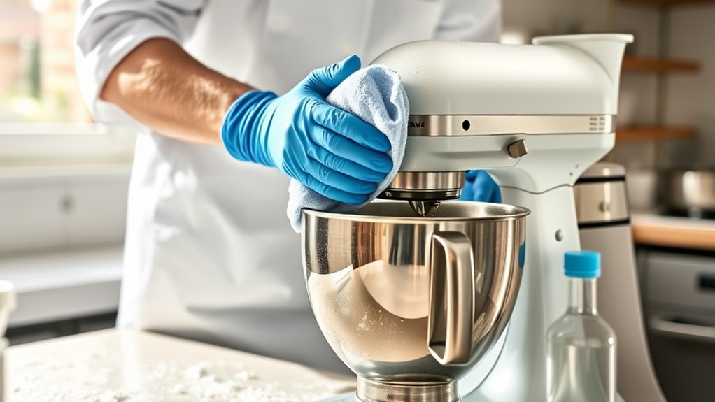 regular mixer cleaning maintains performance