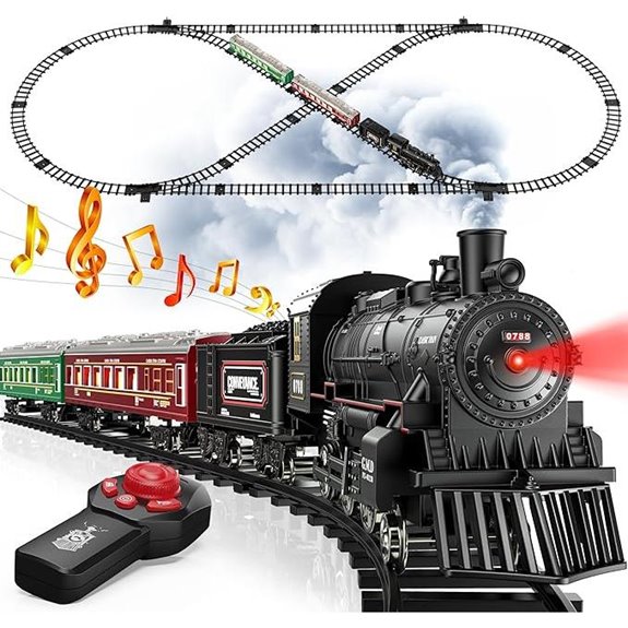 Hot Bee Remote Control Train Set with Lights & Smoke