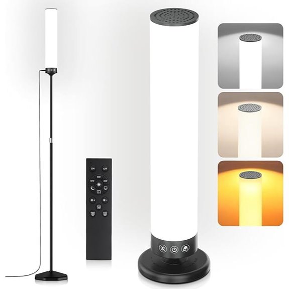 Light Therapy Lamp with Remote Adjustable Brightness